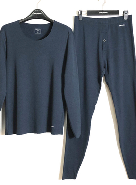 冬新款豪门男士弹力德绒自由裁磨毛秋衣秋裤保暖内衣套装MC37400