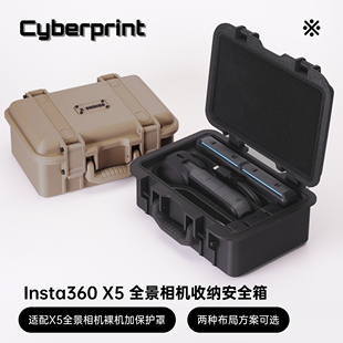 Cyberprint全景运动相机收纳盒适配insta360影石X5X4X3保护盒