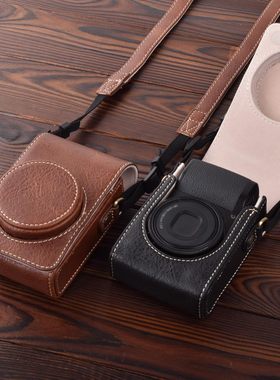 适用索尼ZV-1F ZV1 ZV1M2相机套G7X3腰包松下LX9 LX10 LX15单肩包
