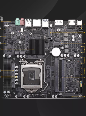 昂达H410D4IPC一体机主板1200针10代CPUHDMI/DPm.2/wifi口LVDS