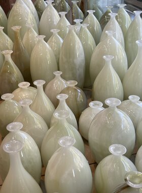 玉石花瓶家居摆设玉石