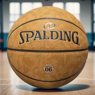 斯伯丁篮球飞行员正品吸湿耐磨PU室内外通用标准7号比赛球77-739Y
