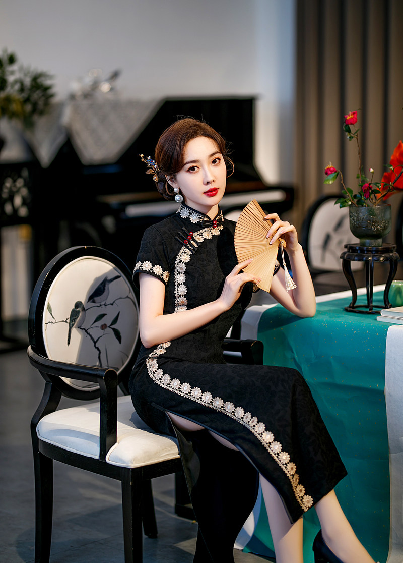蚀骨旗袍2022年新款年轻款少女改良版复古中国风日常可穿显瘦优雅