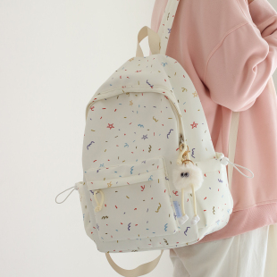 书包女初中生百搭日系大学生高中韩版 双肩包森系旅行背包 少女新款