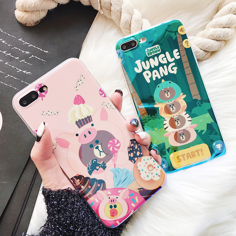 º«¹úÆ»¹ûX¿¨Í¨iPhone6sÀ¶¹â¾µÃæÊÖ»ú¿Ç7/8plus¹è½º¿É°®Çé¿Òâ