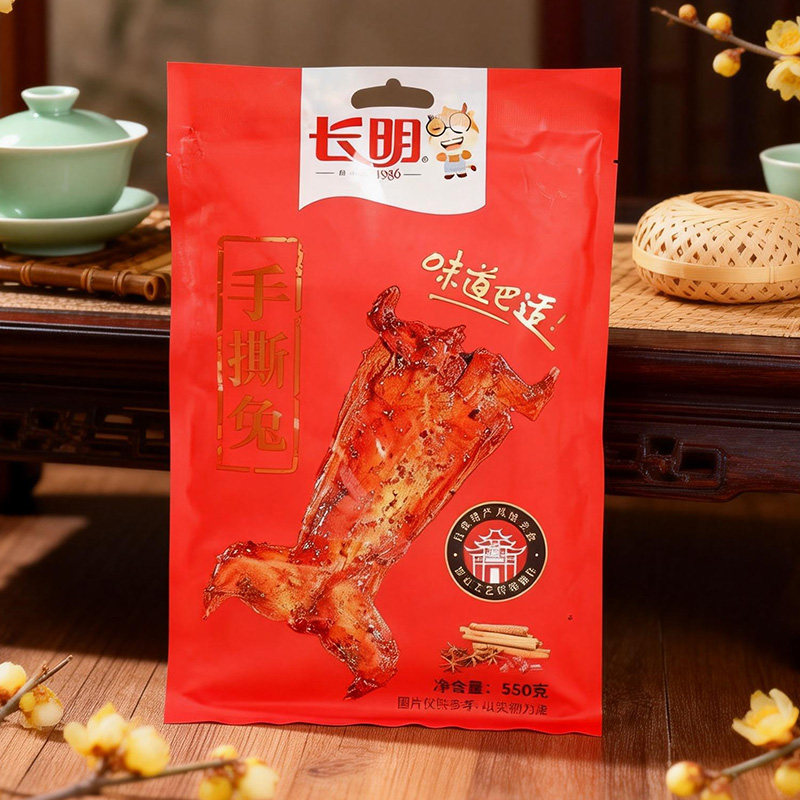正宗自贡手撕烤兔日期新鲜图片