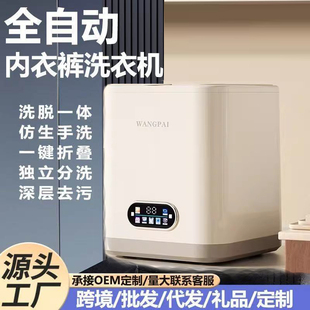 跨境110 衣机 220V全自动家用洗脱一体小型洗衣机家宿舍迷你内衣裤