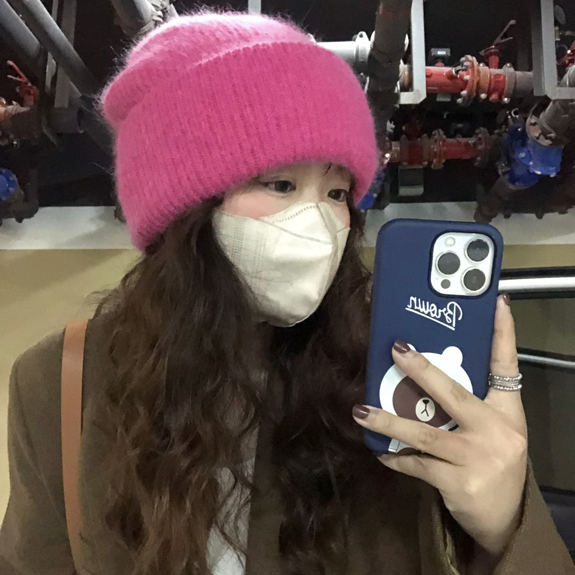 针织帽子女好看韩版秋冬