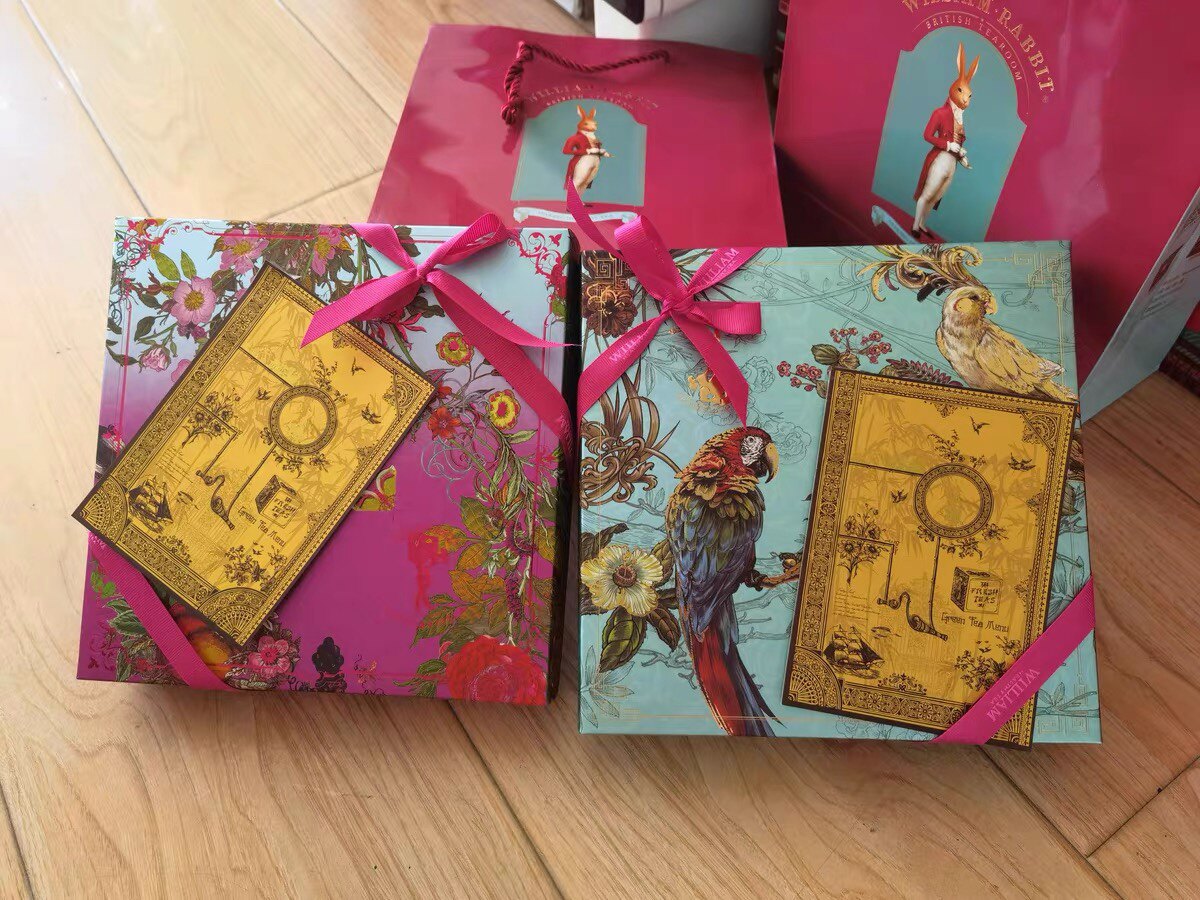 兔子威廉礼盒包装专拍 4罐装/2罐装配茶漏或茶铲 手提袋 单拍不发