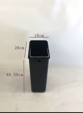 咖啡渣茶渣塑料桌面垃圾桶大内桶商用方形黑色盖子带提手脚踏配件