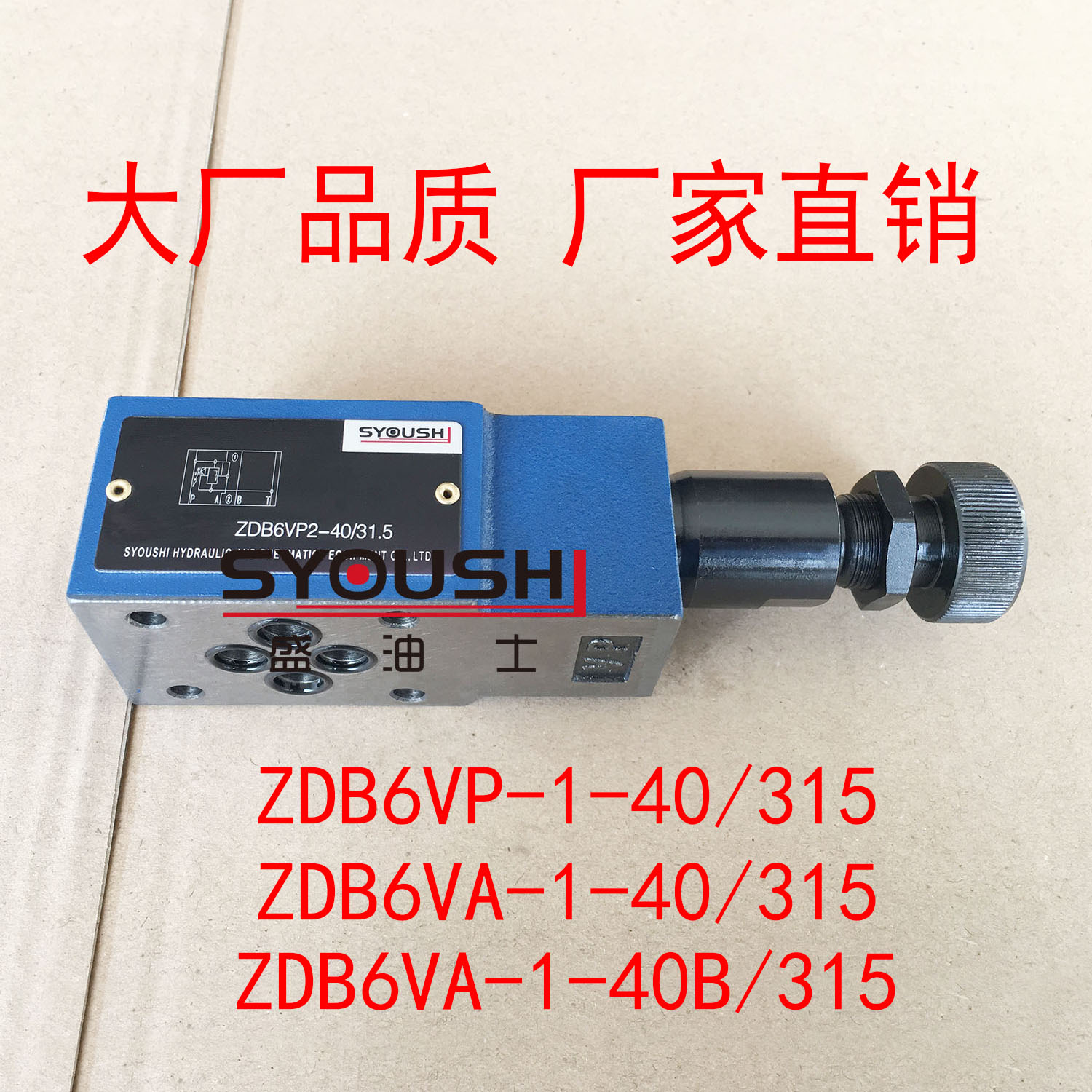 溢流阀ZDB6VP-1-40/315,ZDB6VA-1-40/315,ZDB6VA-1-40B/315现货