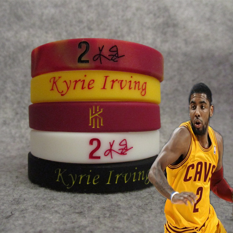 篮球球星骑士2号凯里.欧文Kyrie Irving珍藏签名夜光手环运动腕带