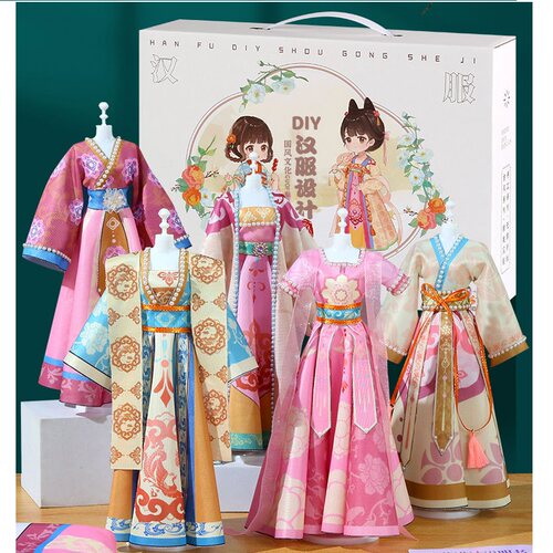 儿童汉服手工diy礼物材料包玩具