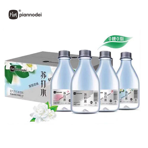 Piannodei/片断苏打水无汽碱性0脂0糖茉莉樱花360ml*12瓶果味饮料