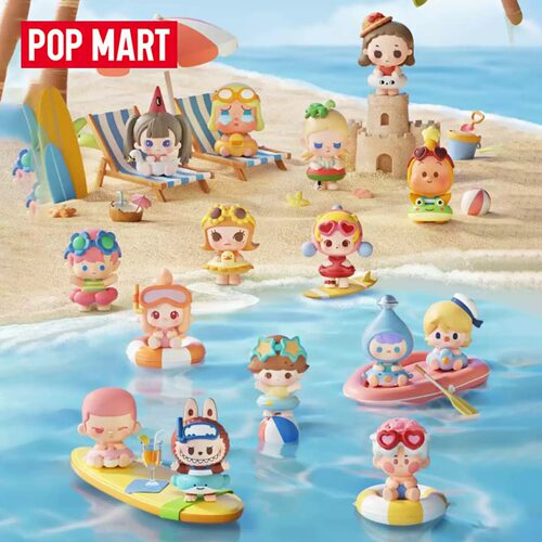 POPMART泡泡玛特泡泡萌粒 海岛度假系列公仔盲盒礼物