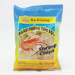 越南特色 SaGiang 干海虾片100克虾饼东南亚各种美食小吃调味酱料