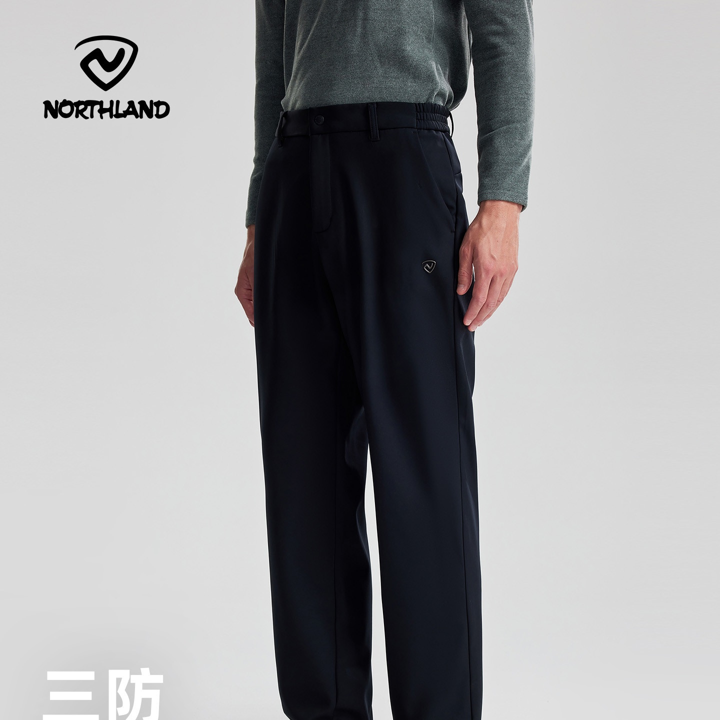 商场同款诺诗兰软壳裤男25新款户外防泼水徒步登山长裤NXPFT5722S