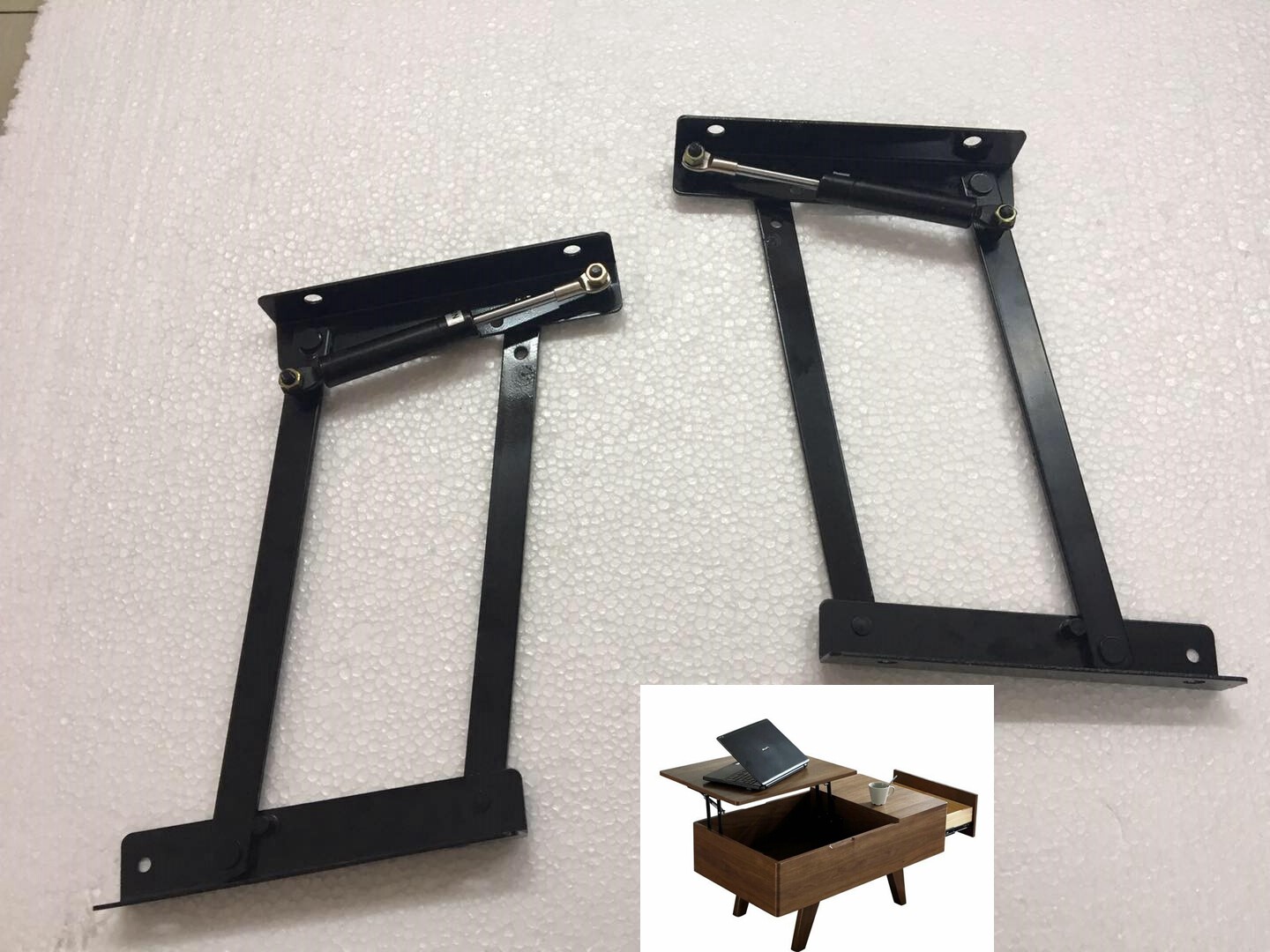 b23五金配件茶几铰链升降五金折叠配件气杆汽动杆升降架咖啡桌