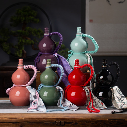 景德镇陶瓷酒瓶1斤装葫芦酒壶