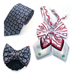 韩版江西省农商银行制服领带社女士职业丝巾条纹头花印花领花领结