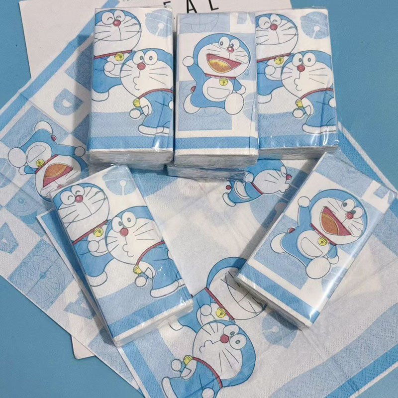 哆啦印花手帕纸便携装
