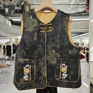 上衣宽松显瘦百搭背心流行 2025秋季 新款 新中式 国风高级感马甲女装