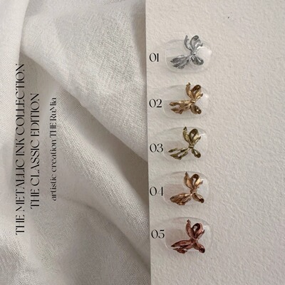 RuMia金属晕染液水彩液古铜金色银色快速晕染ins短甲美甲店专用