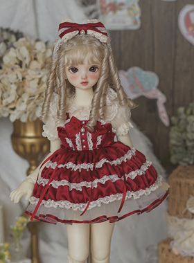 【现货】JadeShine*圆舞曲短款二贩BJD娃衣4分MSD熊妹MDD洋装