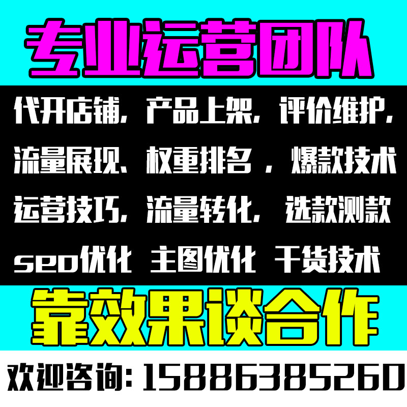 店铺产品代运营直通车宝贝上架爆平面广告设计