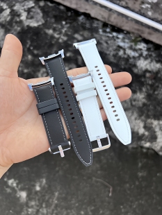 Watch8 Classic手表腕带三星原装正品新款Watch8舒适型生态皮表带