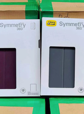 原装正品水獭Symmetry360炫彩几何ipad7/8/9保护套10.2寸防摔弯平板套带全包笔槽亚克力透明背壳otterbox