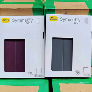 原装正品水獭Symmetry360炫彩几何ipad7/8/9保护套10.2寸防摔弯平板套带全包笔槽亚克力透明背壳otterbox