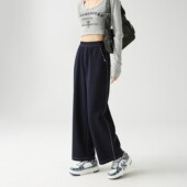 2025春秋新品 女高腰宽松垂感休闲直筒裤 流行丹宁色软牛仔裤 阔腿裤