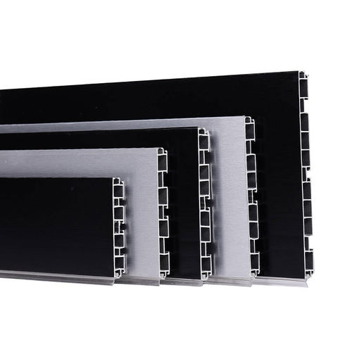 厨柜脚档板橱柜踢脚线挡板pvc塑料黑色专用防水条铝塑下面地脚线