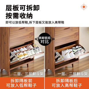 鞋柜翻斗五金配件旋转下翻鞋架斜插反斗式单双层翻转家具柜不锈钢