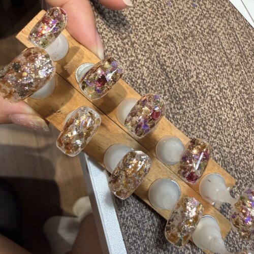 日落-Tuzaozao 手工定制穿戴美甲