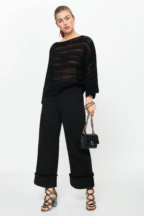 西班牙羊皮链条斜挎单肩