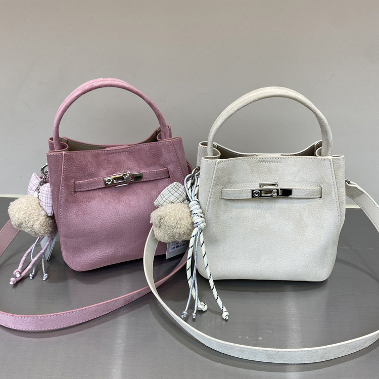 春季新款时尚凯莉水桶包韩版百搭手提子母包小众设计单肩斜挎包潮