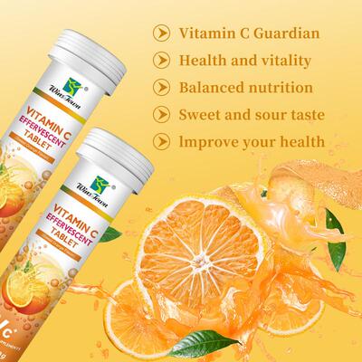 出口泡腾片橙子味Vitamin C Effeavescent Tablets Supplements