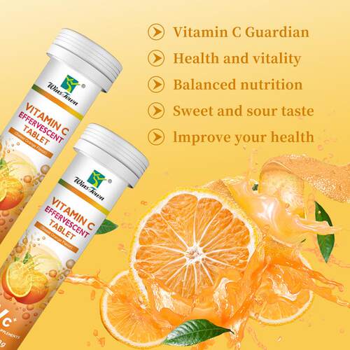 出口泡腾片橙子味Vitamin C Effeavescent Tablets Supplements