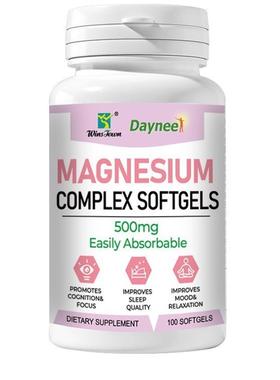 Magnesium Complex Softgels 500mg Easily Absorbable soft Pill