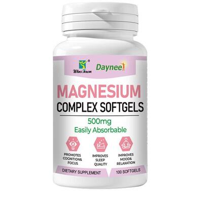 Magnesium Complex Softgels 500mg Easily Absorbable soft Pill