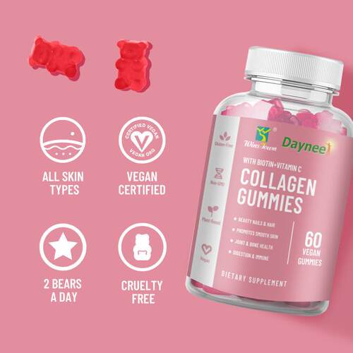 GMP工厂collagen Fudge glutathione gummies胶原蛋白软糖