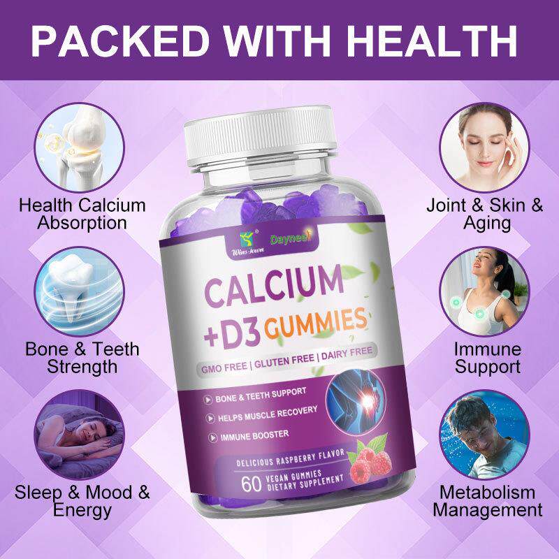 源头厂家跨境直供维生素Calcium+D3软糖Vitamin D3+K2 Gummies