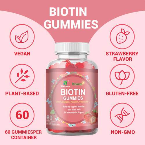 生物素跨境现货Biotin gummies益生菌软糖probiotic gummy加V折扣
