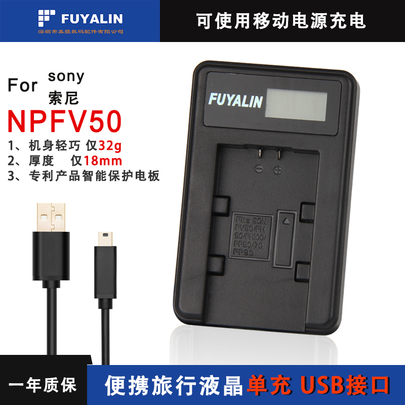 NP-FV100充电器适用于索尼 FV70 FV50 FH100 FH50 FP70 FP90