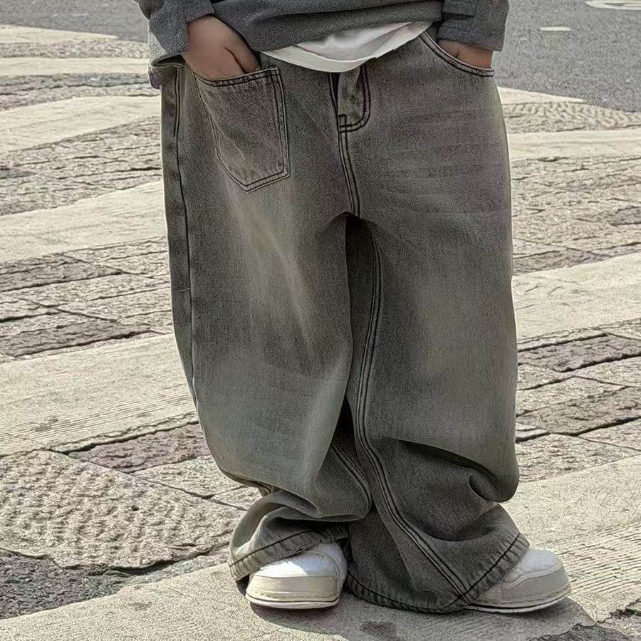 男童一体绒牛仔裤2025冬季新款儿童加绒保暖口袋长裤中大童休闲裤,童装/婴儿装/亲子装,裤子,淘宝优惠券,粉丝福利购,淘宝优惠卷