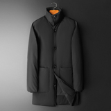 2025新款男士羽绒服中长款商务立领90白鸭绒6628p335长期有货，男装羽绒服，钱塘721