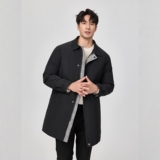 2025新款男士翻领羽绒服中长款商务90白鸭绒6623p335长期有货，男装羽绒服，钱塘721