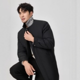 2025新款男士翻领羽绒服中长款商务90白鸭绒6623p335长期有货，男装羽绒服，钱塘721